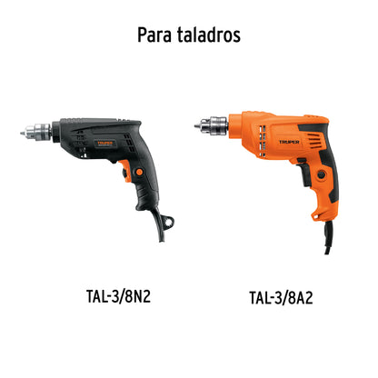 Broquero 3/8" con llave cuerpo moleteado TRUPER