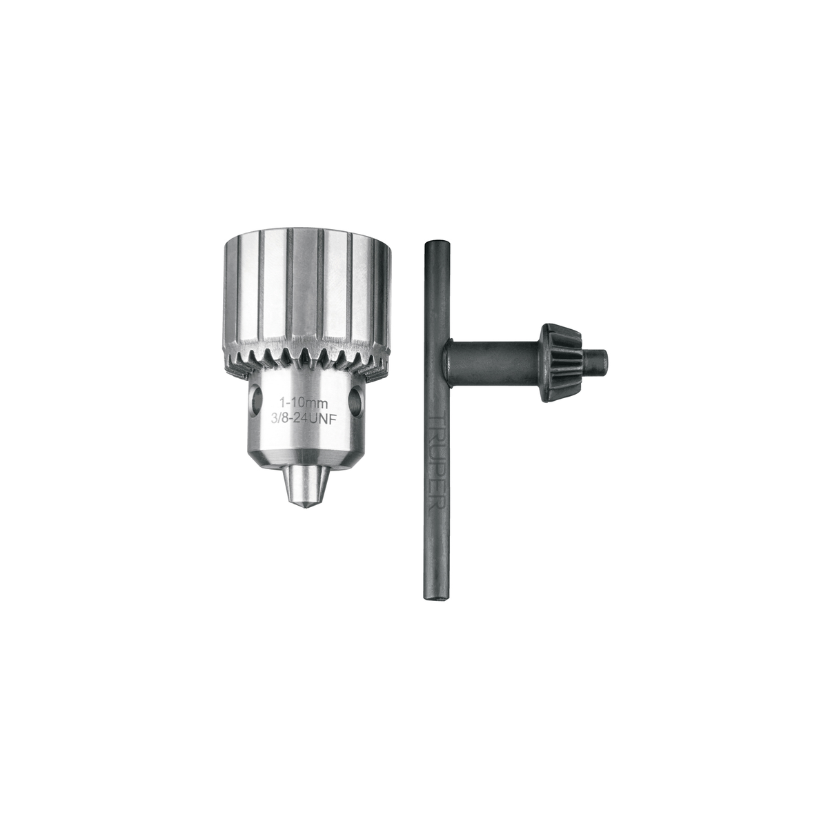 Broquero 3/8" con llave cuerpo estriado TRUPER EXPERT