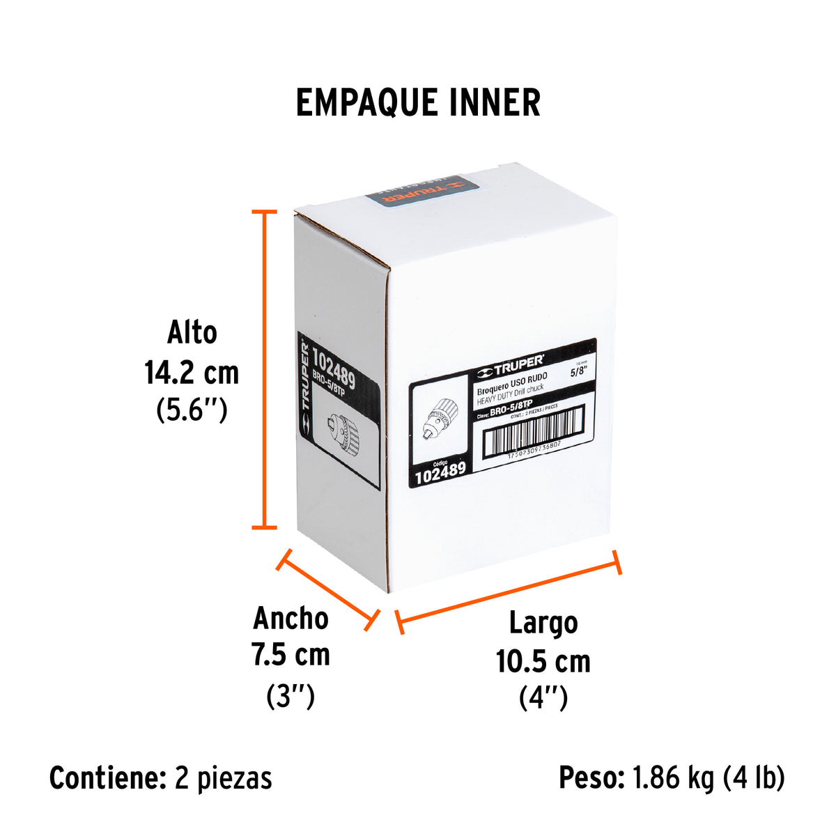 Broquero 5/8" con llave para TAPI-13, 15 y 17 · vista 5