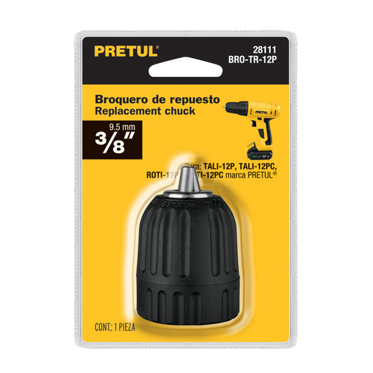 Broquero de 3/8" sin llave para máquinas inalámbricas