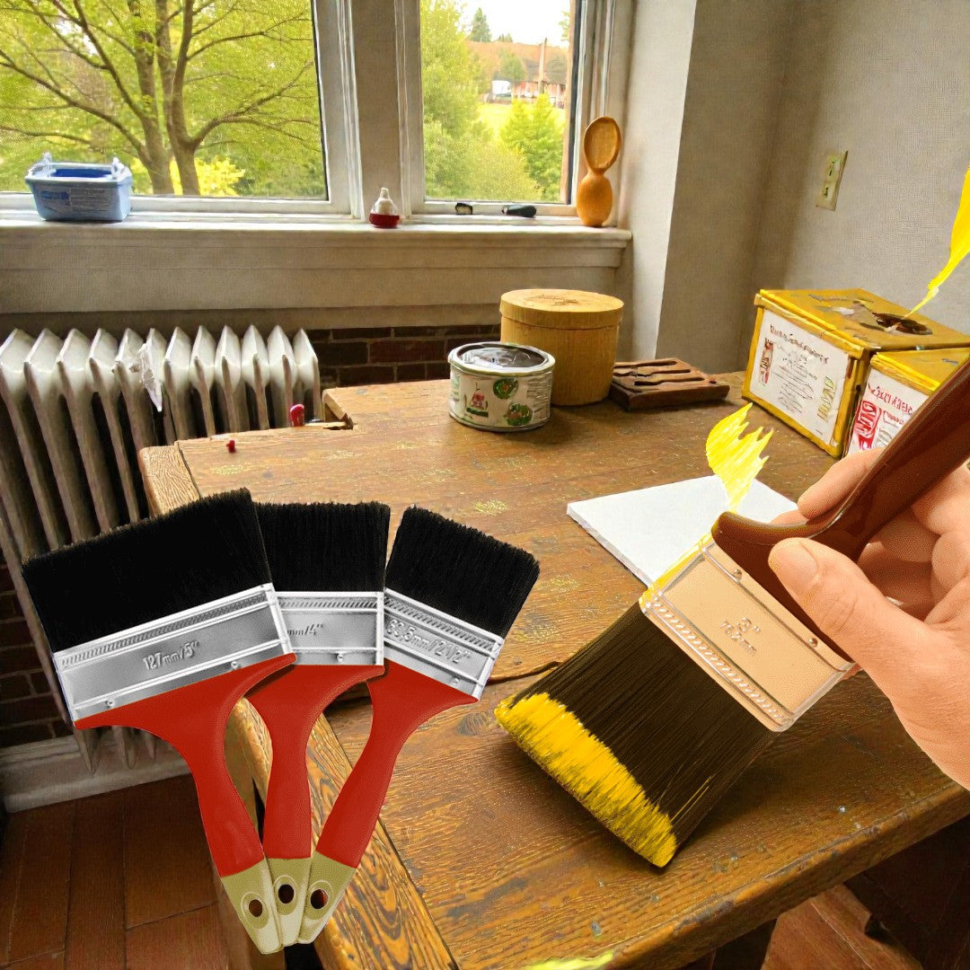 Brocha para pintura con cerdas de alta absorción y mango ergonómico