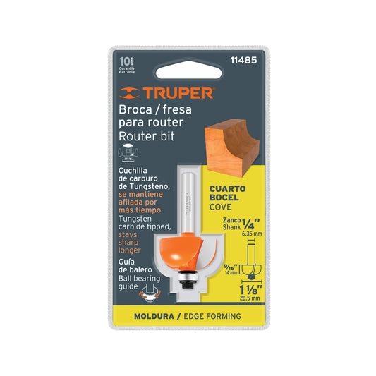Broca para router bocel cuarto 1-1/8"