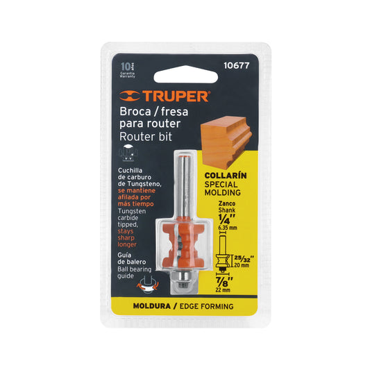 Broca para router collarín 7/8" con balero