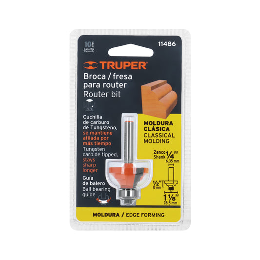 Broca para router moldura clásica 1-1/8"