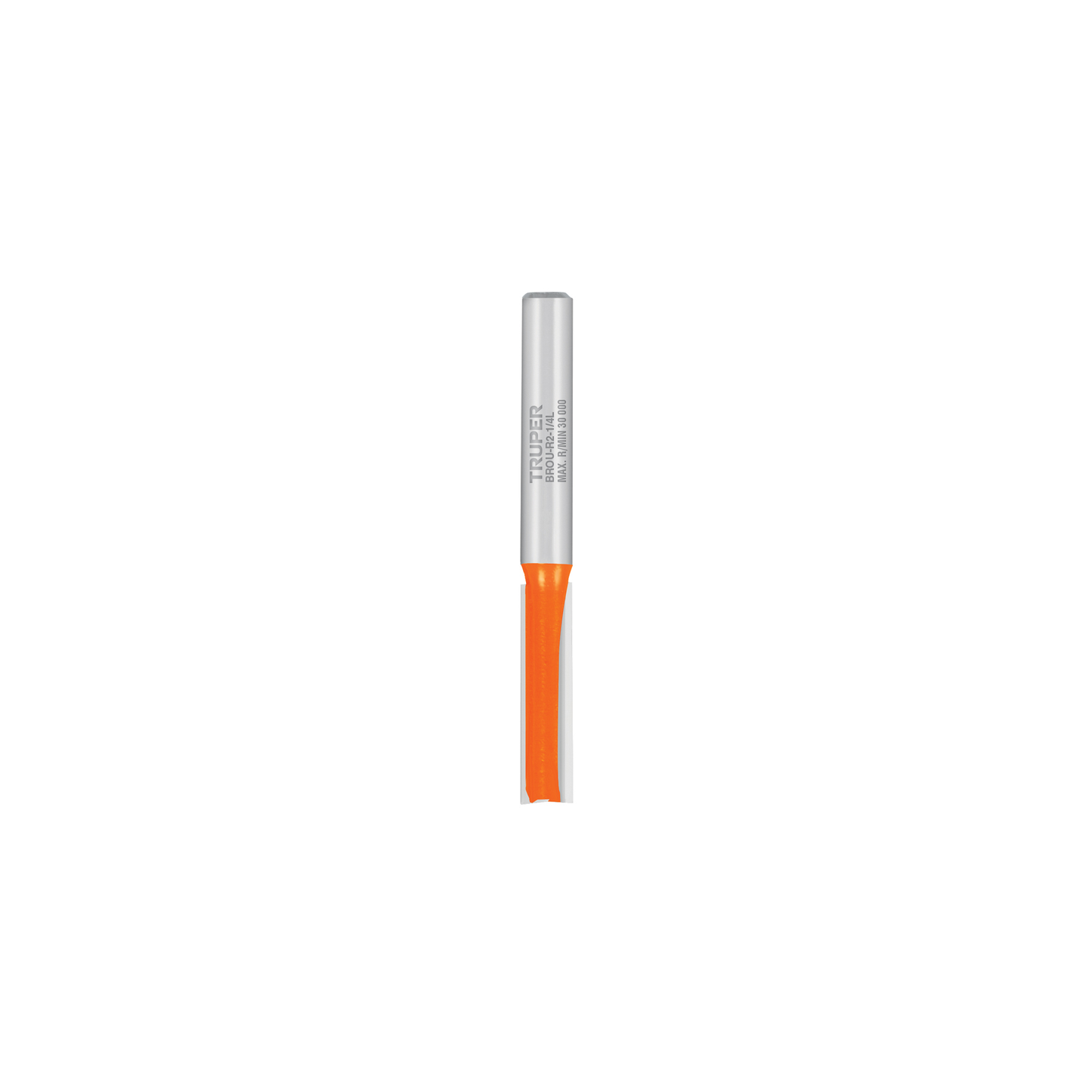 Broca para router recta 2 filos 1/4" larga