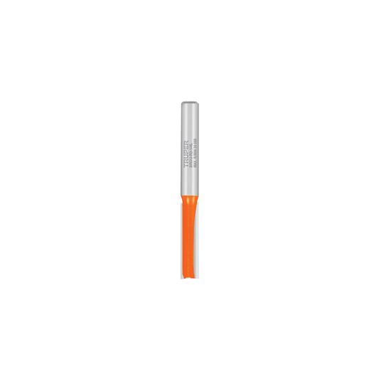 Broca para router recta 2 filos 1/4" larga