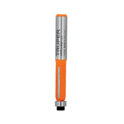 Broca para router, corte recto, 1/4" con balero