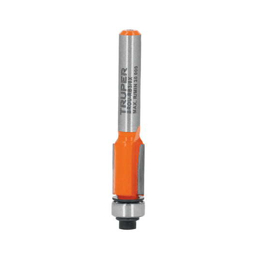 Broca para router, corte recto, 3/8" con balero