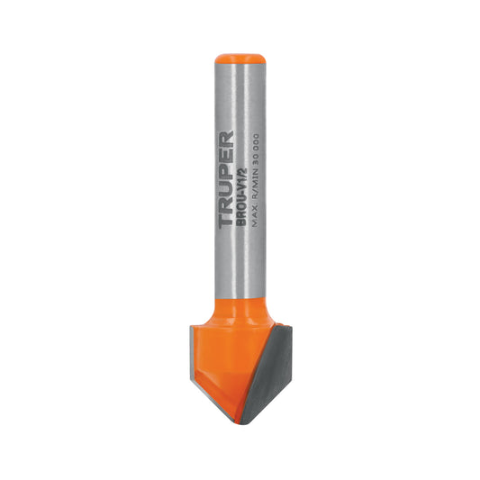 Broca para router corte en "V" 1/2"