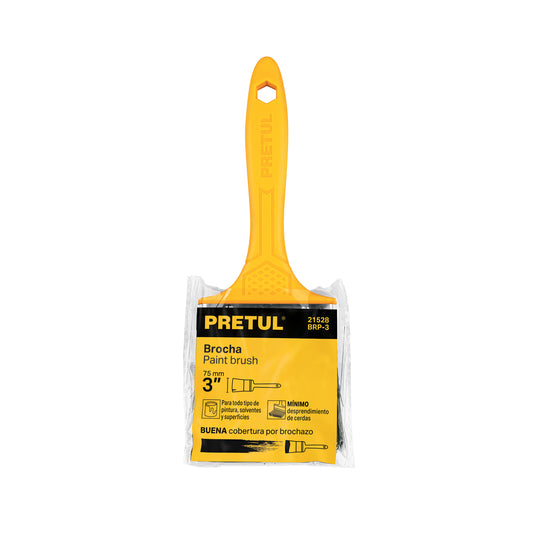Brocha uso general de 3 pulgadas con mango de plástico