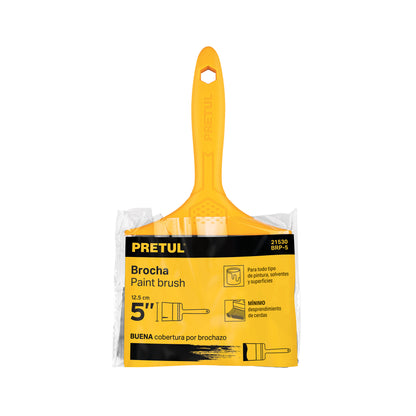 Brocha uso general de 5 pulgadas con mango de plástico