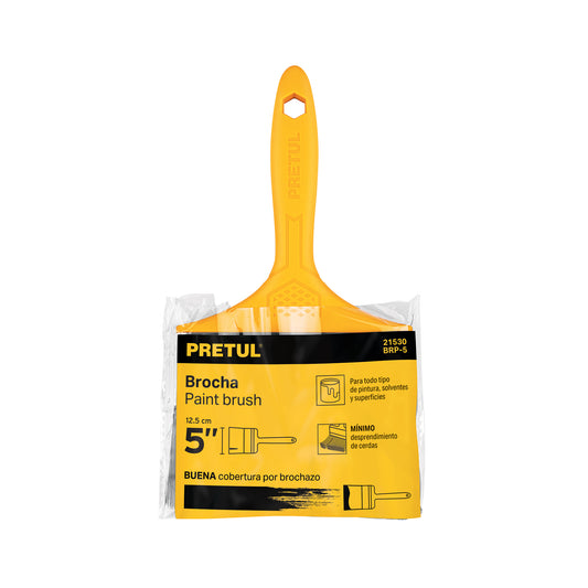 Brocha uso general de 5 pulgadas con mango de plástico