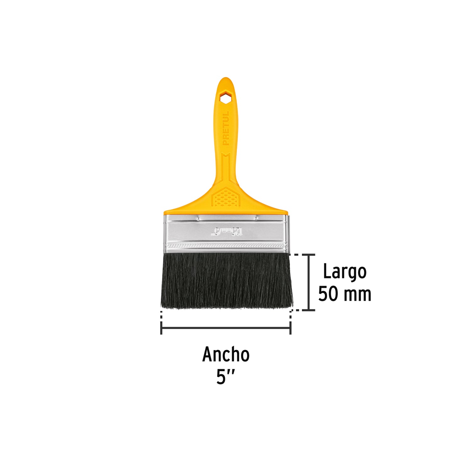 Brocha uso general de 5 pulgadas con mango de plástico