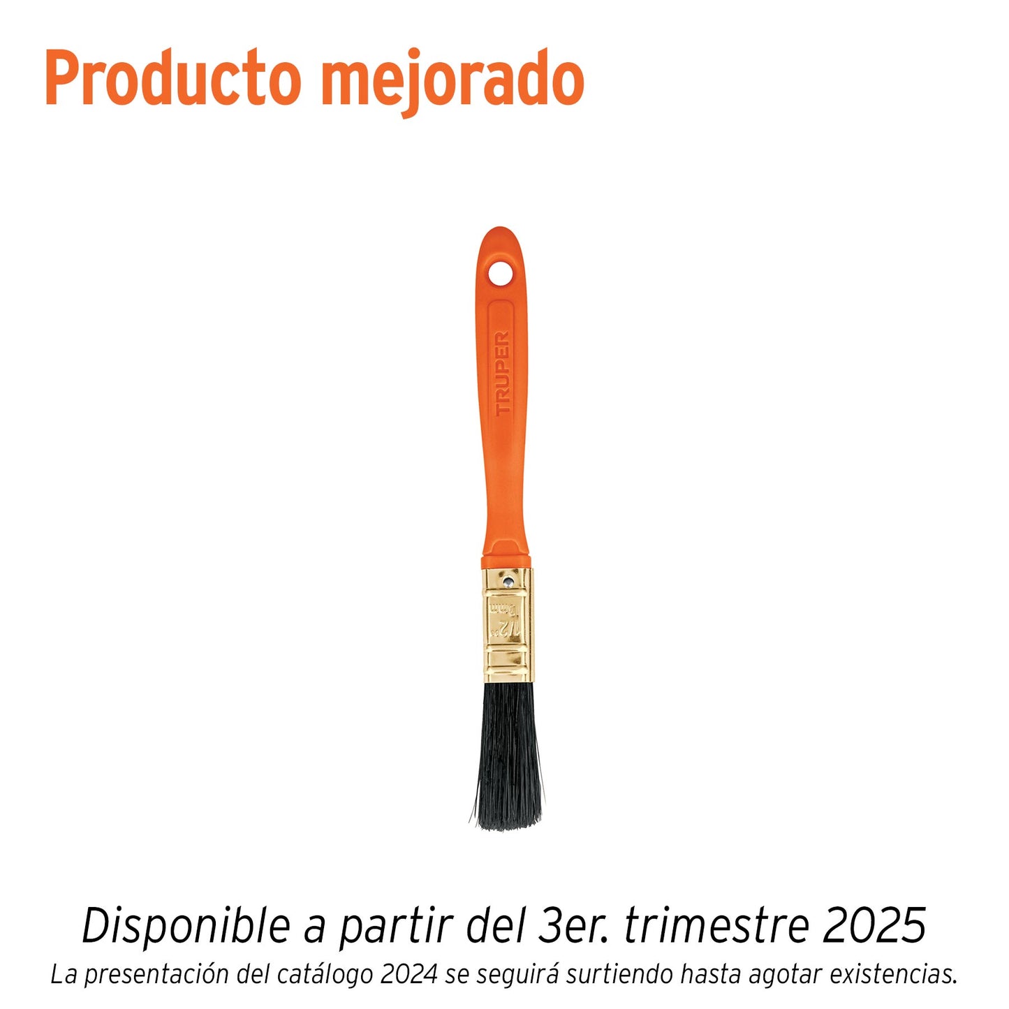 Brocha profesional de 1/2 pulgada con mango de plástico