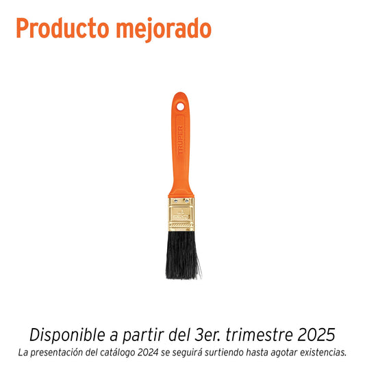 Brocha profesional de 1 pulgada con mango de plástico