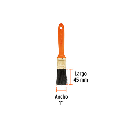 Brocha profesional de 1 pulgada con mango de plástico