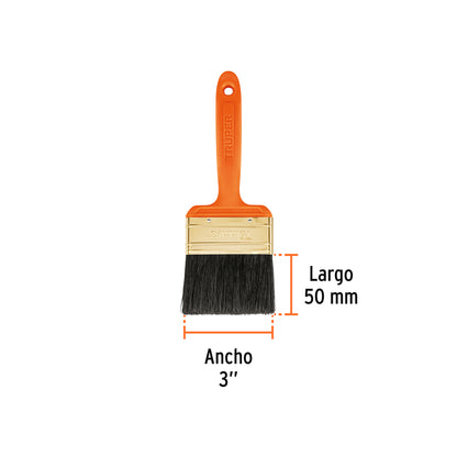 Brocha profesional de 3 pulgadas con mango de plástico