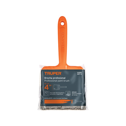 Brocha profesional de 4 pulgadas con mango de plástico