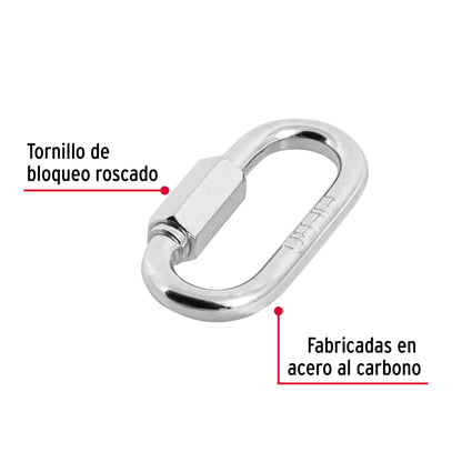 Bandola Acero con Seguro 1/4 Pulgada
