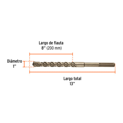 Broca SDS max de 1" x 13"