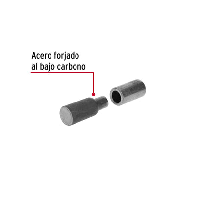 Bisagra tubular soldable de 1 pulgada