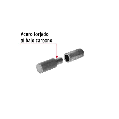 Bisagra tubular soldable de tres cuartos de pulgada