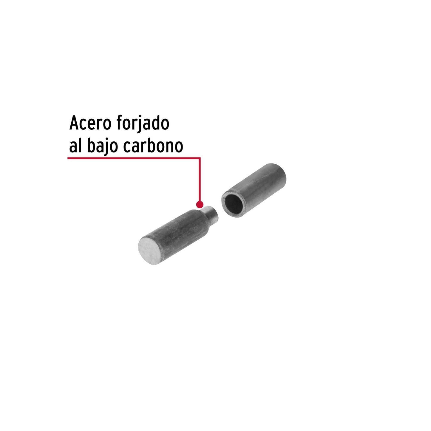 Bisagra tubular soldable de tres octavos de pulgada