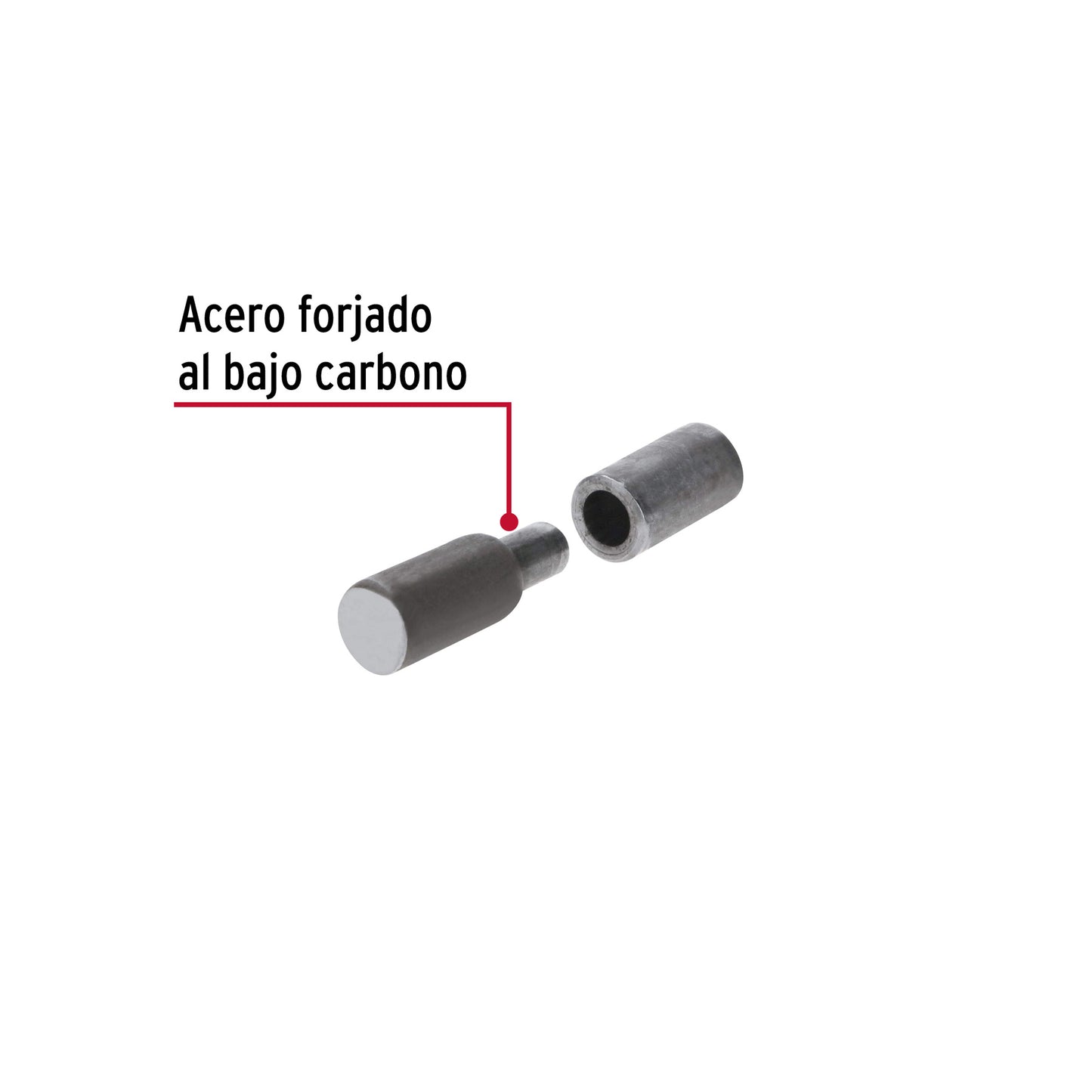 Bisagra tubular soldable de cinco octavos de pulgada