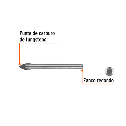 Broca para vidrio y azulejo de 5/16"