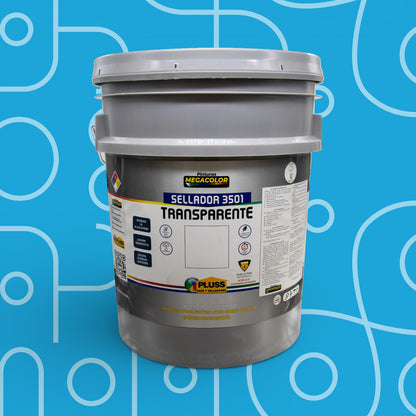 Sellador transparente 2 en 1 acrílico para neutralizar alcalinidad y sellar paredes