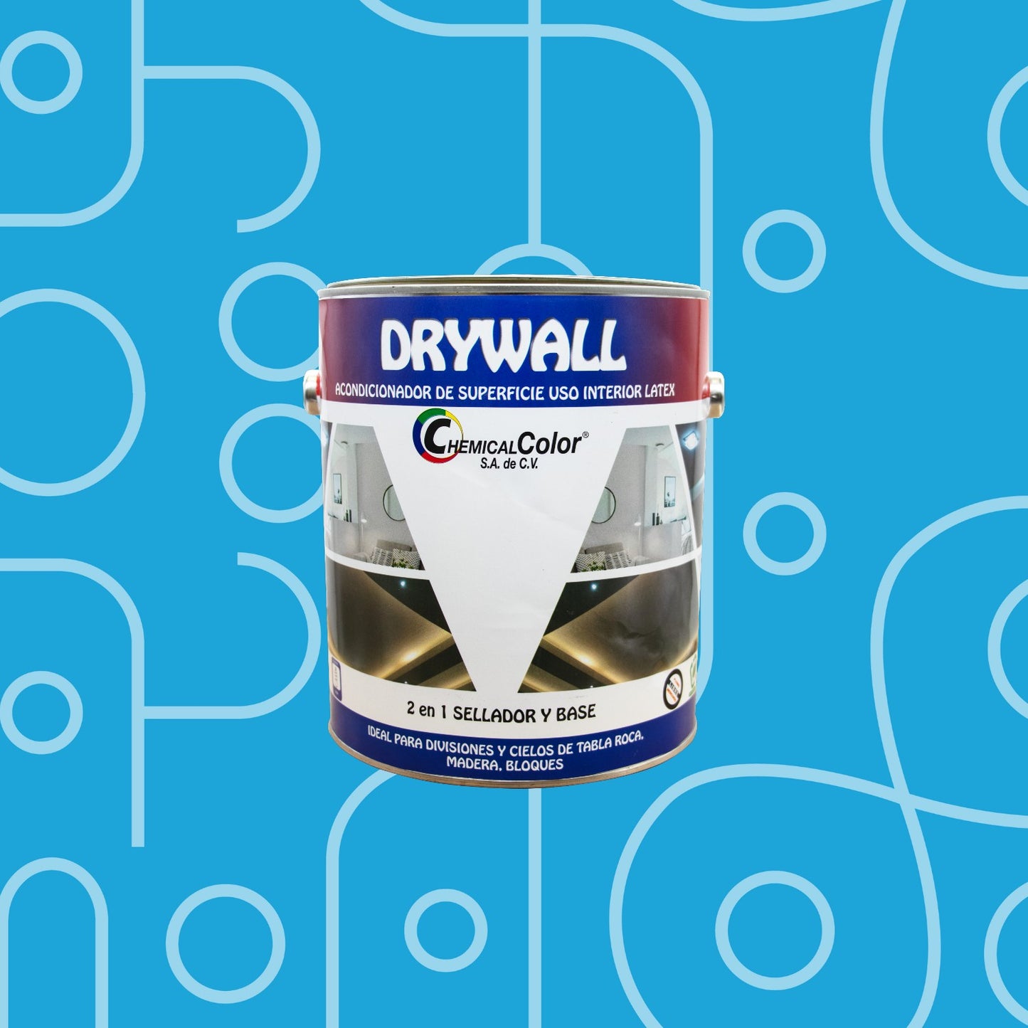 Acondicionador y base acrílica para drywall y madera con acabado mate