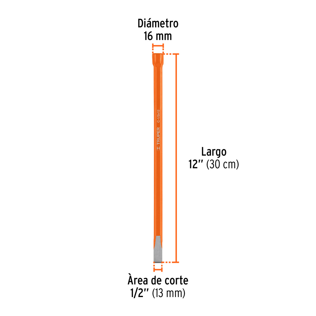 Cincel de corte frío de 1/2 X 12" · vista 3