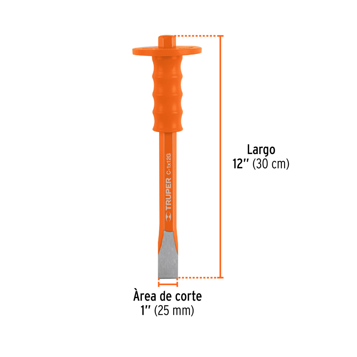 Cincel de corte frío 1 X 12" con grip · vista 3