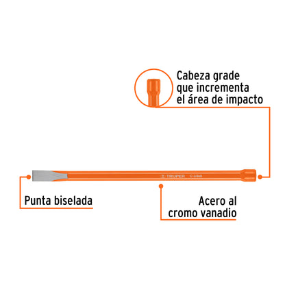 Cincel de corte frío de 3/8 X 8"