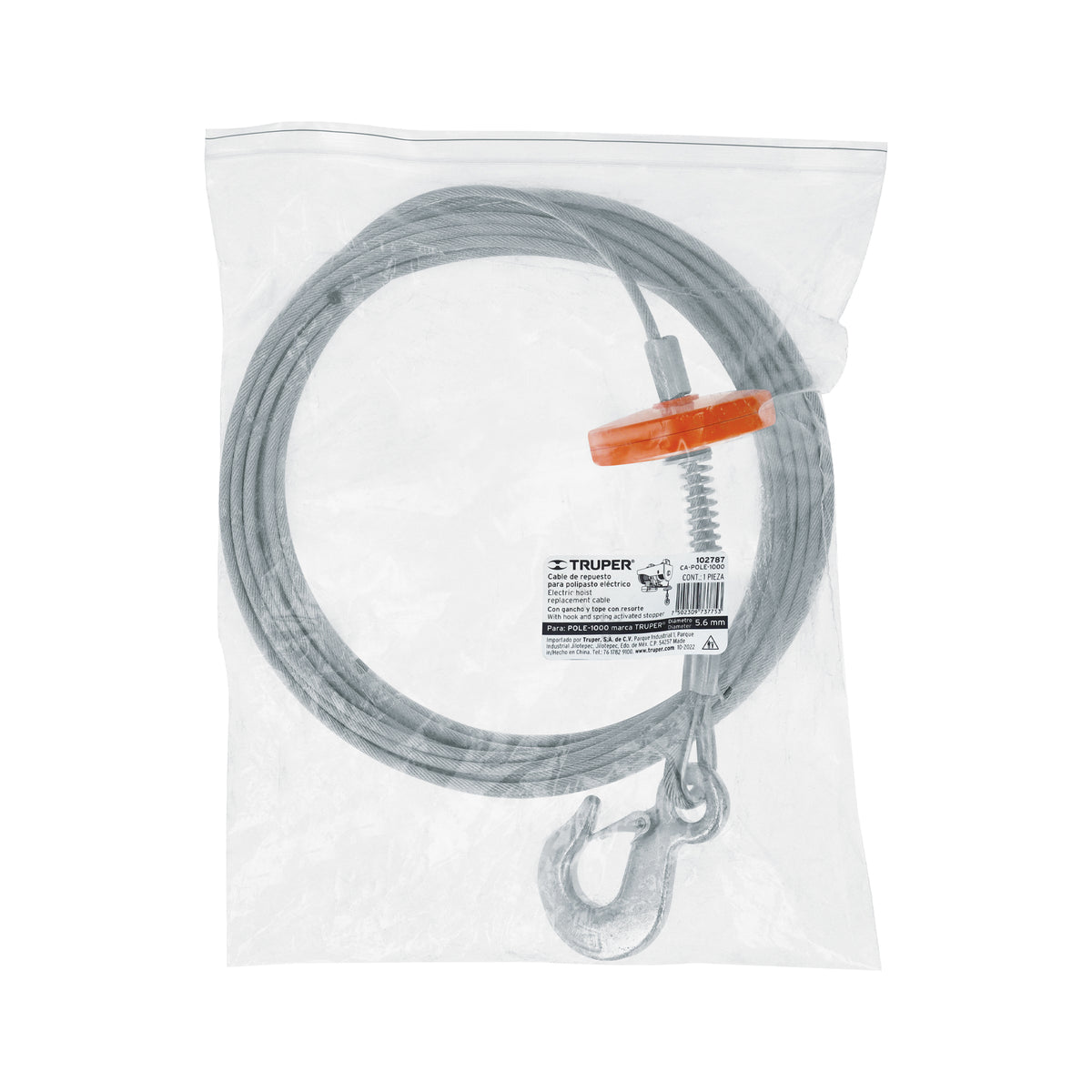 Cable para polipasto electrico POLE-1000 - SKU 102787