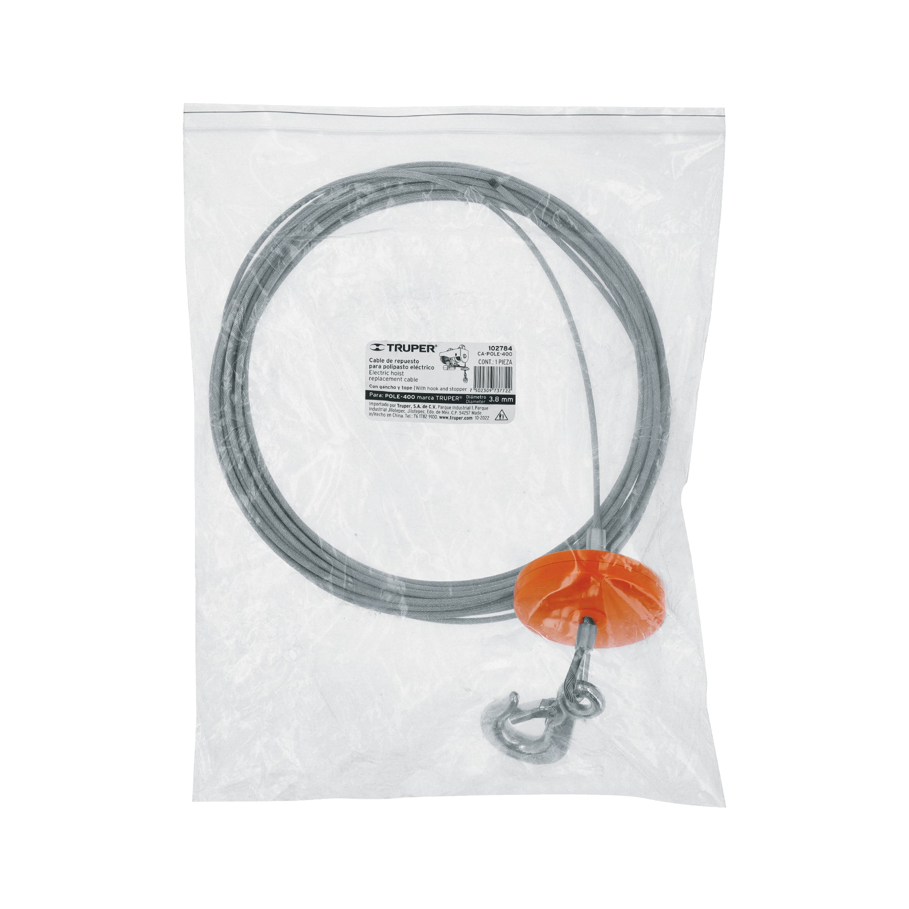 Cable para polipasto electrico POLE-400 - SKU 102784