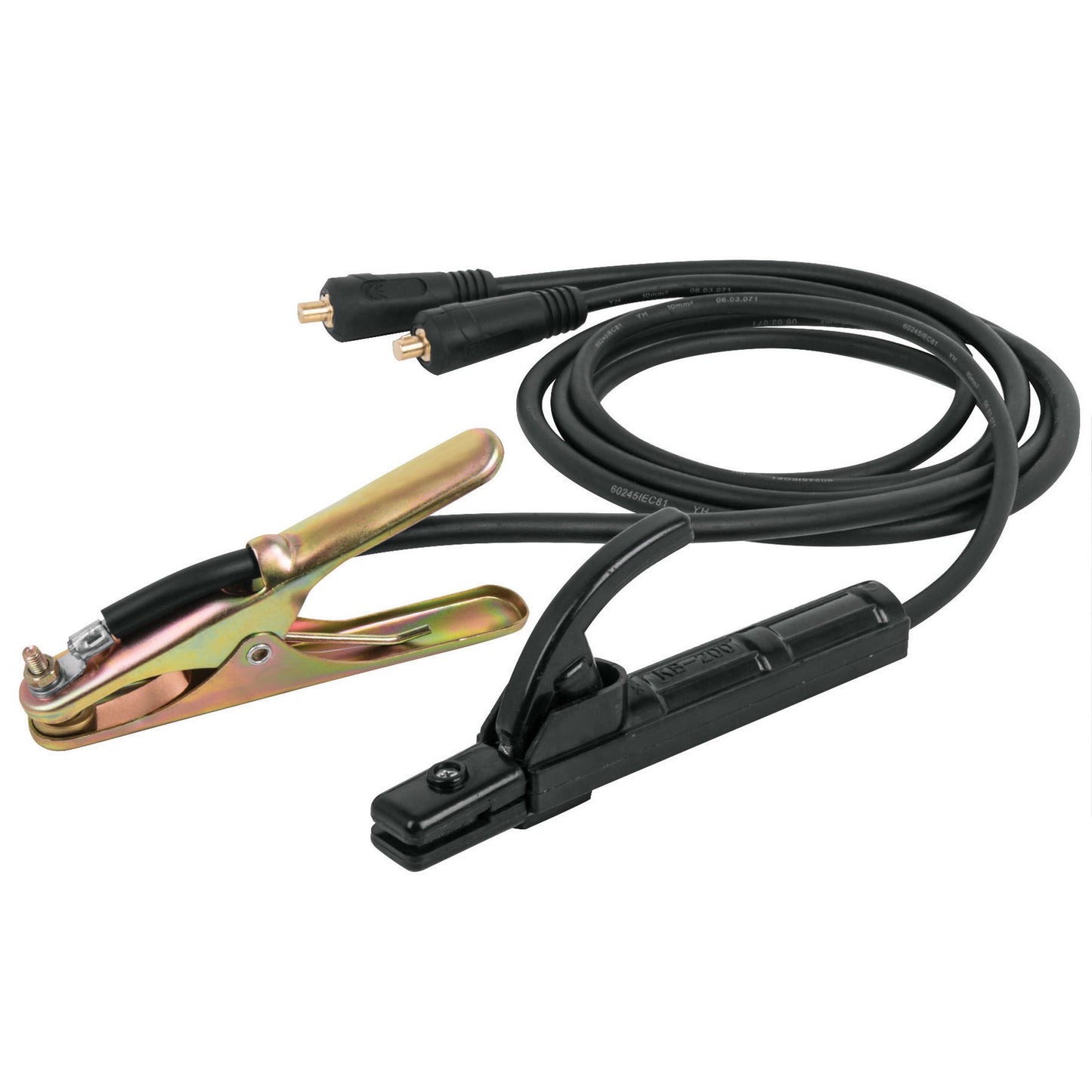 Cables portaelectrodo y pinza de tierra 200A