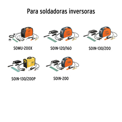 Cables portaelectrodo y pinza de tierra 200A