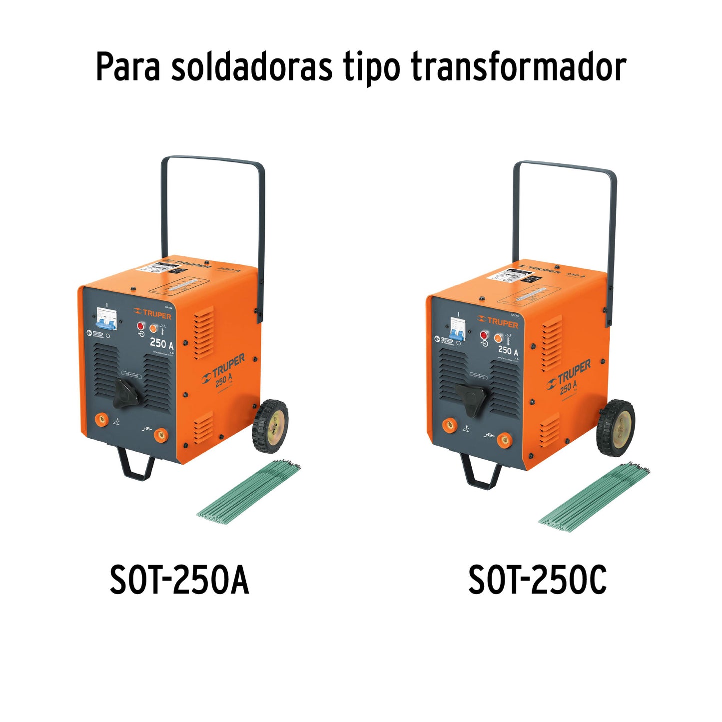 Cables con pinza a tierra p/SOT-250A