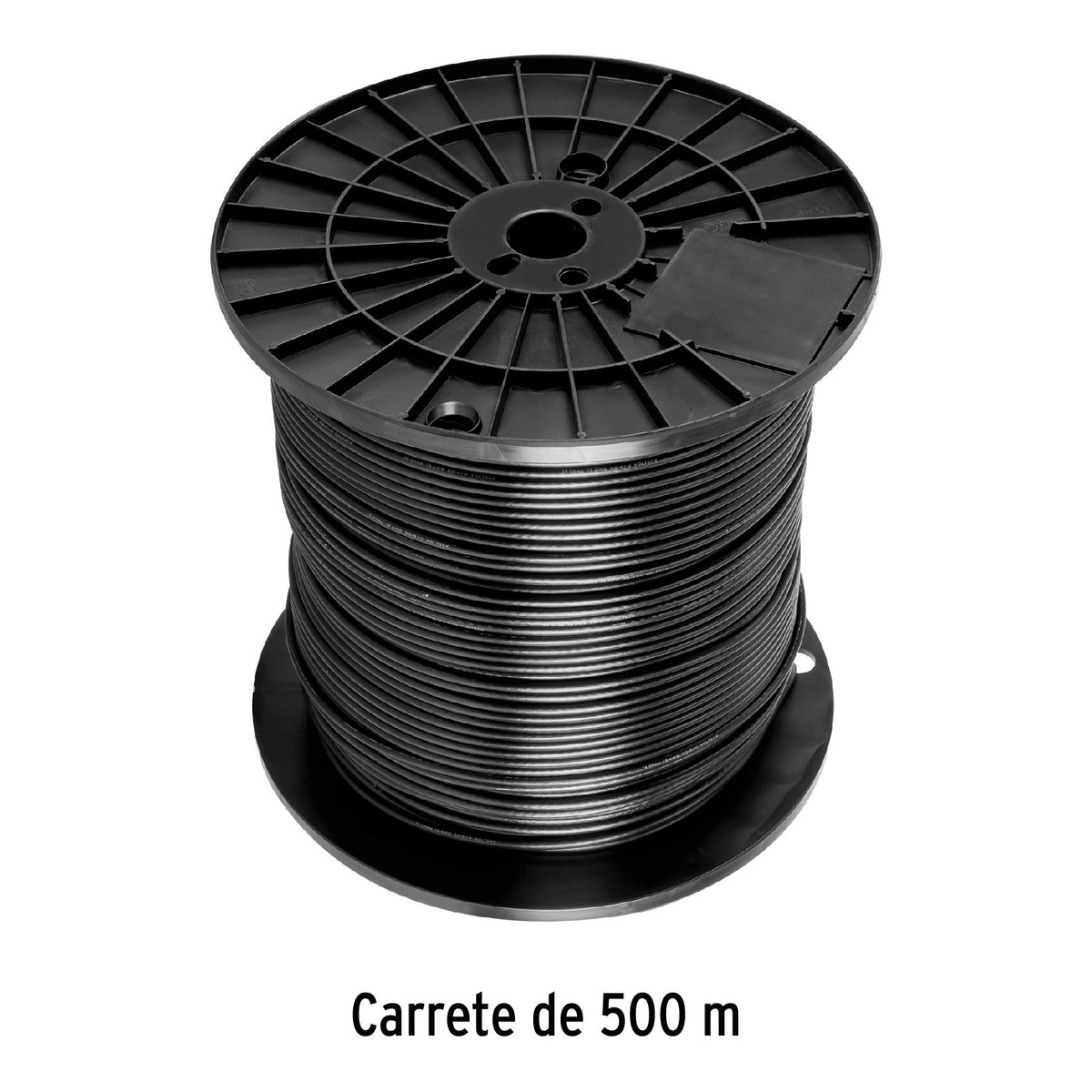 Metro de cable coaxial RG6 en carrete de 500 m