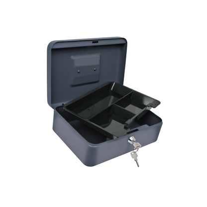 Caja para dinero de acero con charola removible de 25 cm