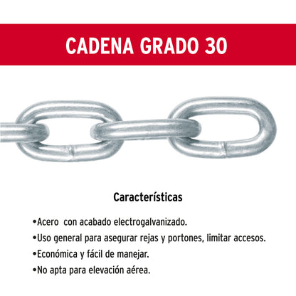 Cadena Galvanizada 1/8 Pulgada