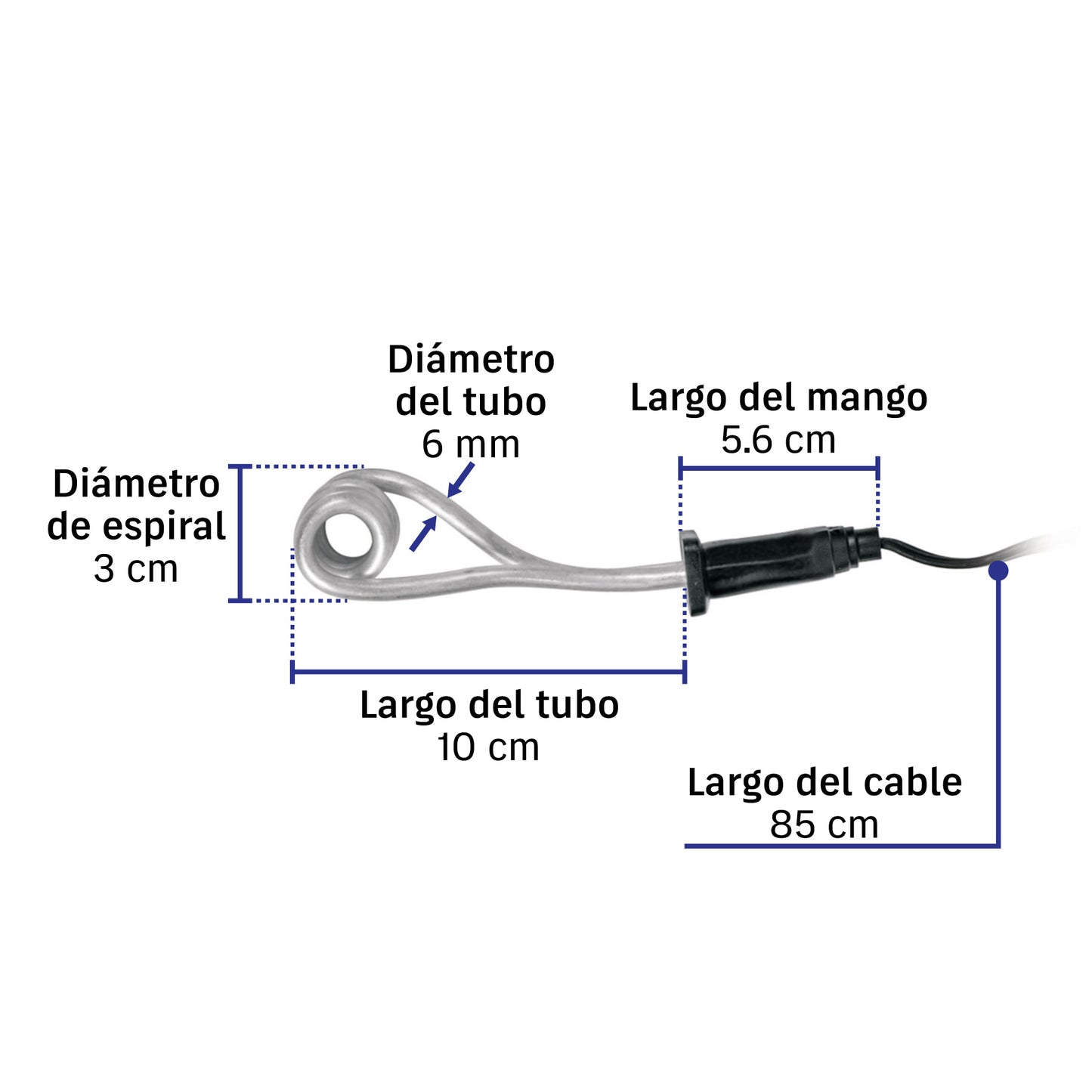 Calentador inmersión agua 8L 400W