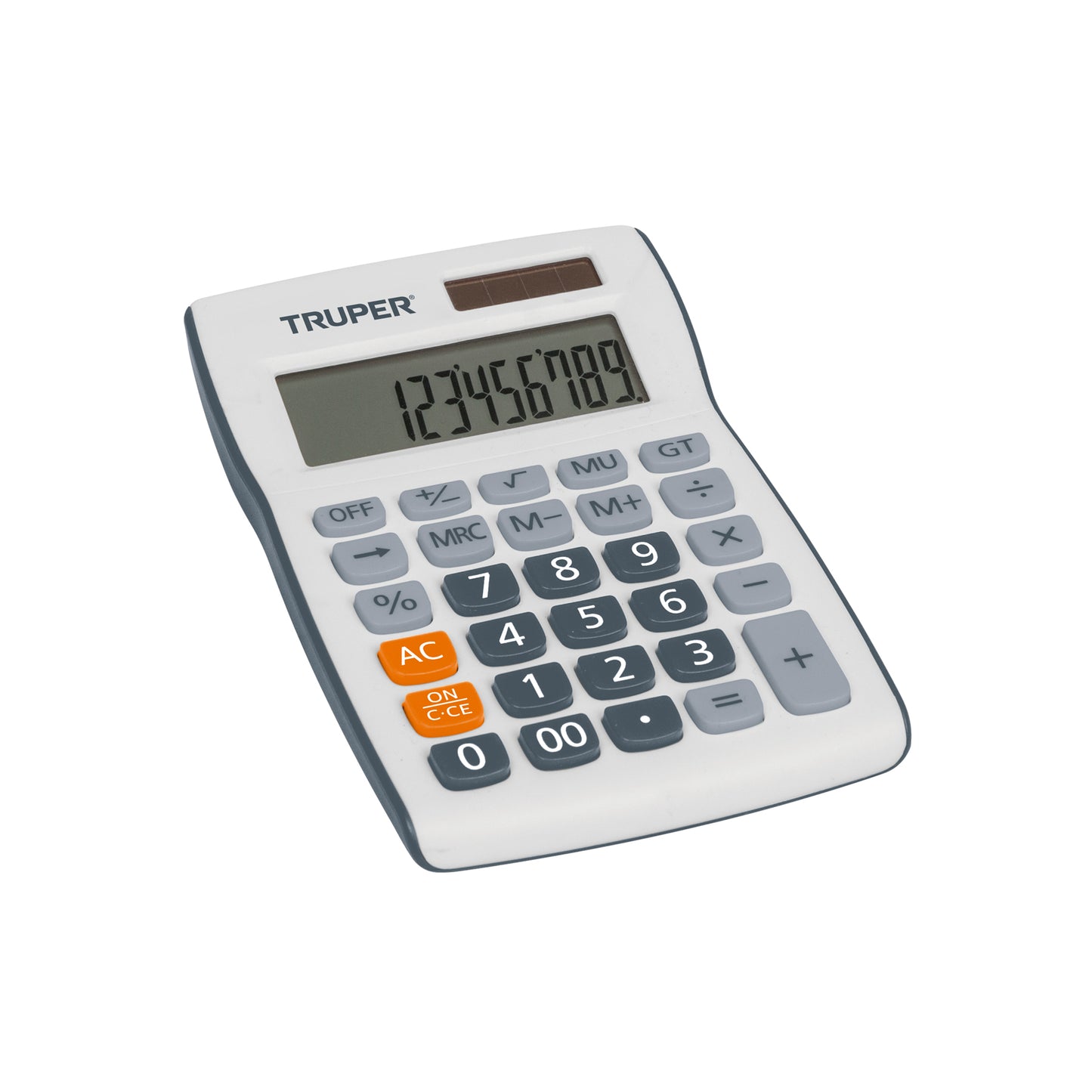 Calculadora de bolsillo con alimentación solar y por pila