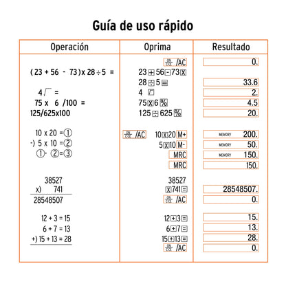 Calculadora de bolsillo con alimentación solar y por pila