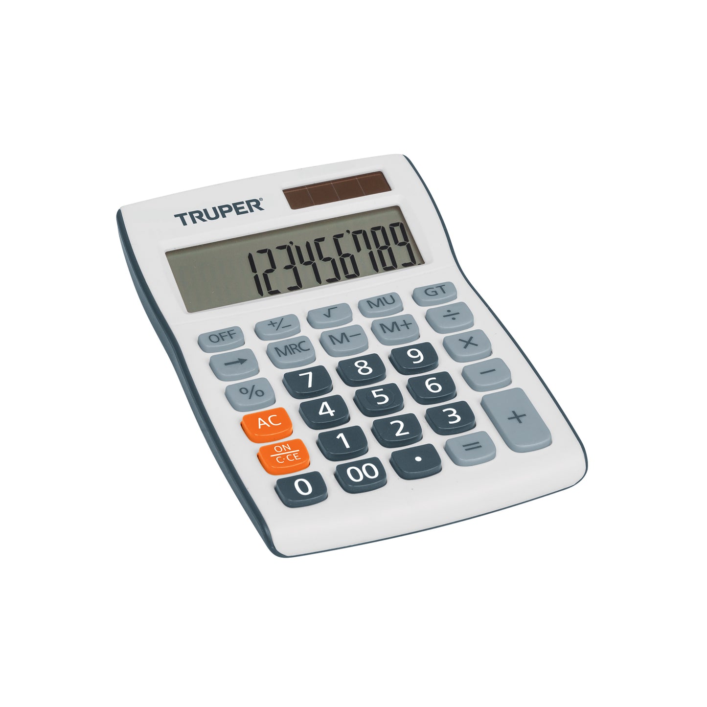 Calculadora de escritorio de 15 cm con alimentación solar y por pila