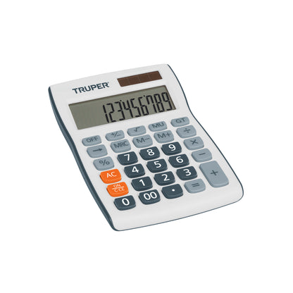 Calculadora de escritorio de 15 cm con alimentación solar y por pila