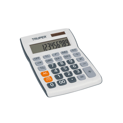 Calculadora de escritorio de 19 cm con alimentación solar y por pila