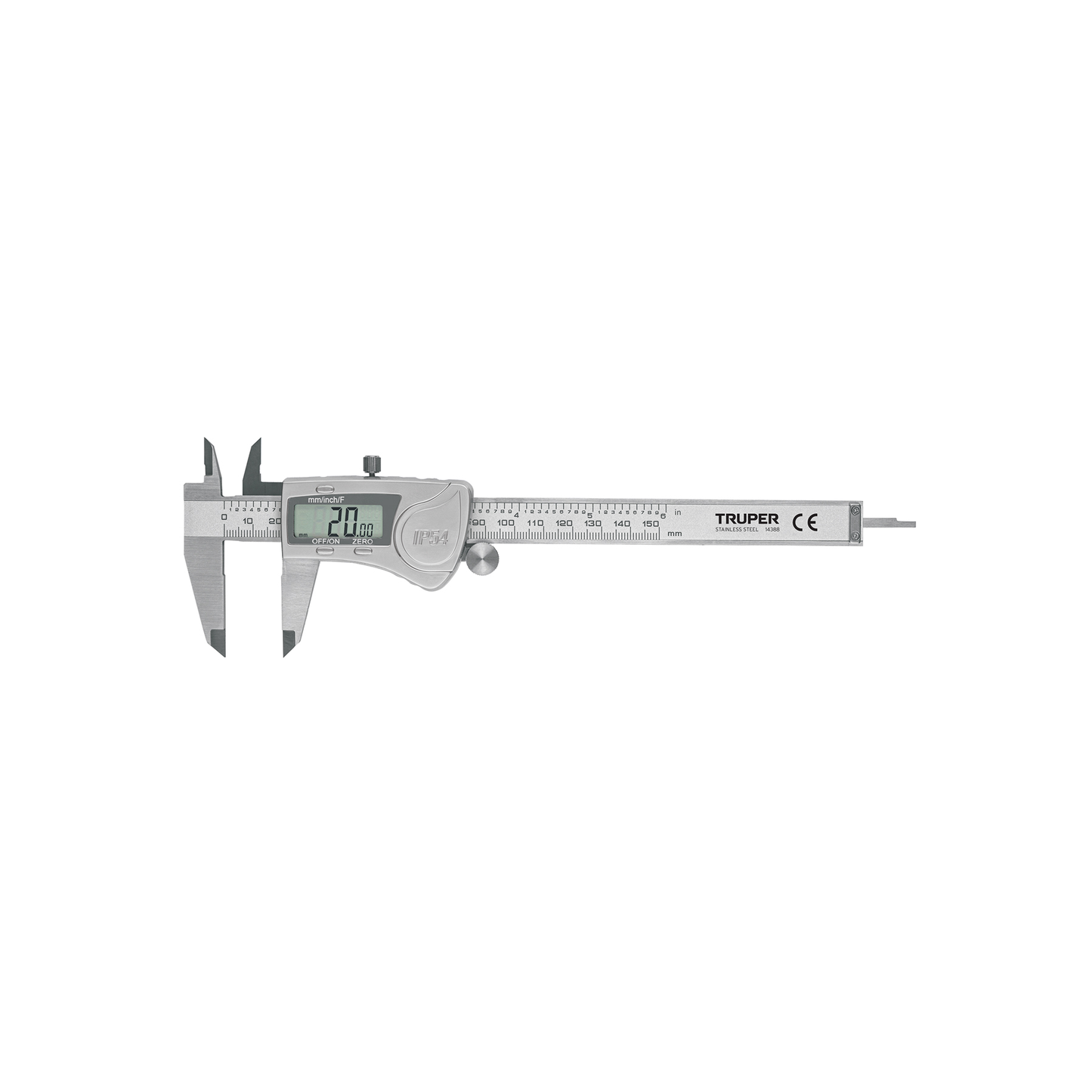 Calibrador vernier digital 6 acero inox std