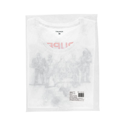 Playera cuello redondo para mujer, blanca, M · vista 5